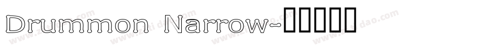 Drummon Narrow字体转换